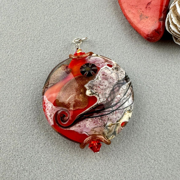 REVERE III (LARGE) ~ HANDMADE GLASS PENDANT