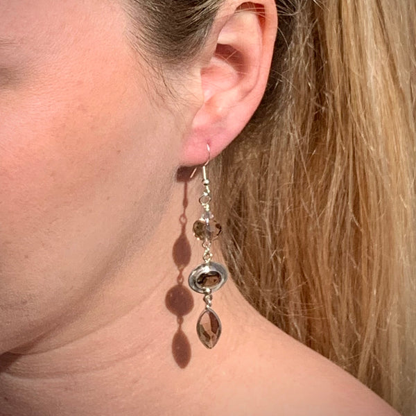 GASOLIER ~ HANDMADE EARRINGS WITH GEMSTONES