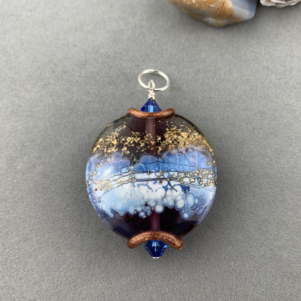 MILKY WAY (LARGE) ~ HANDMADE GLASS PENDANT