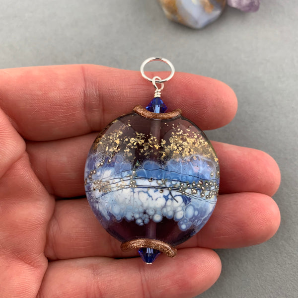 MILKY WAY (LARGE) ~ HANDMADE GLASS PENDANT