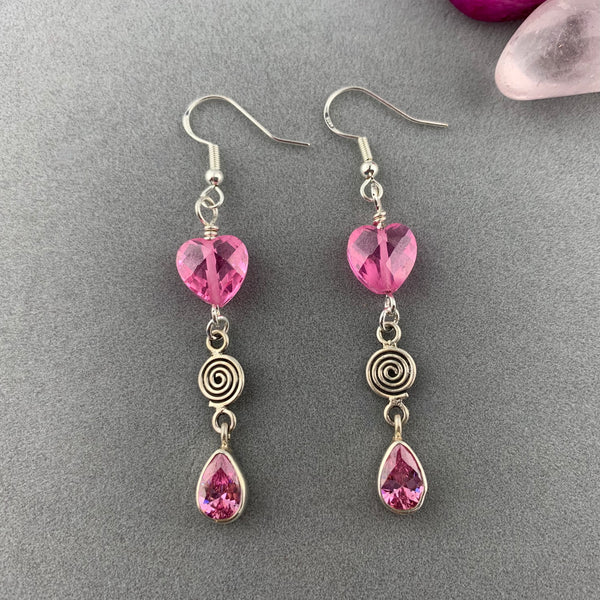 LITTLE DARLIN' ~ HANDMADE EARRINGS WITH GEMSTONES