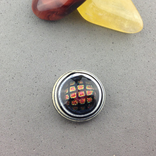 DRAGON EYE ~ HANDMADE GLASS RING TOPPER