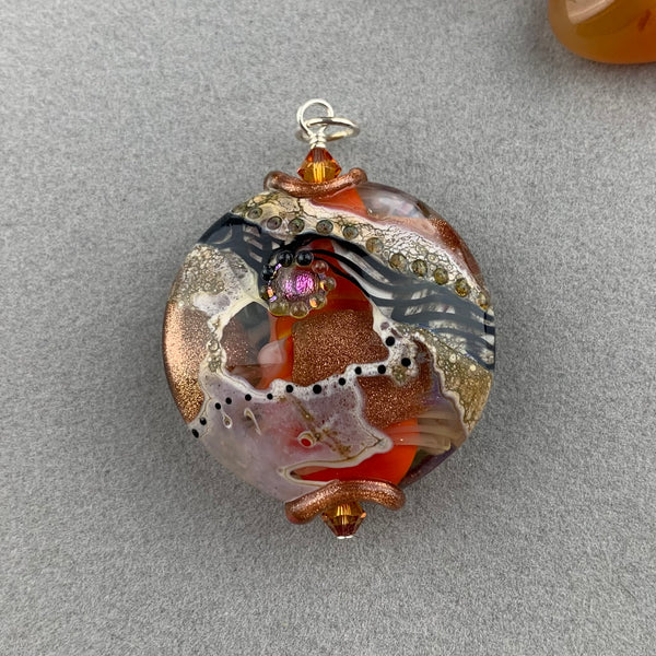 REVERE (LARGE) ~ HANDMADE GLASS PENDANT