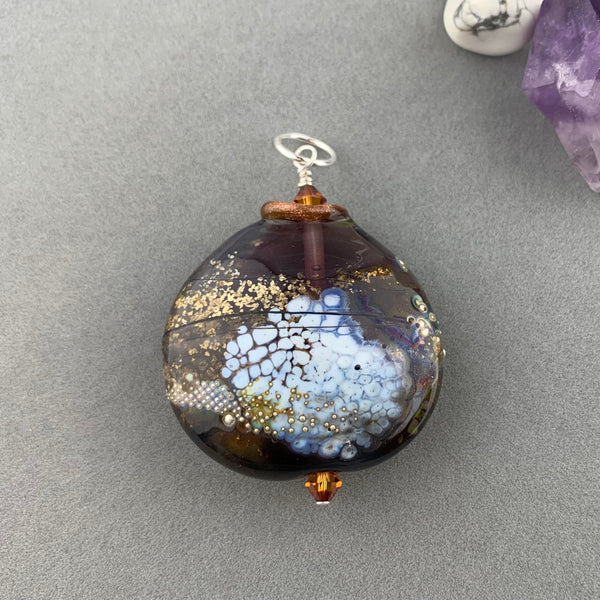 MILKY WAY II (LARGE) ~ HANDMADE GLASS PENDANT