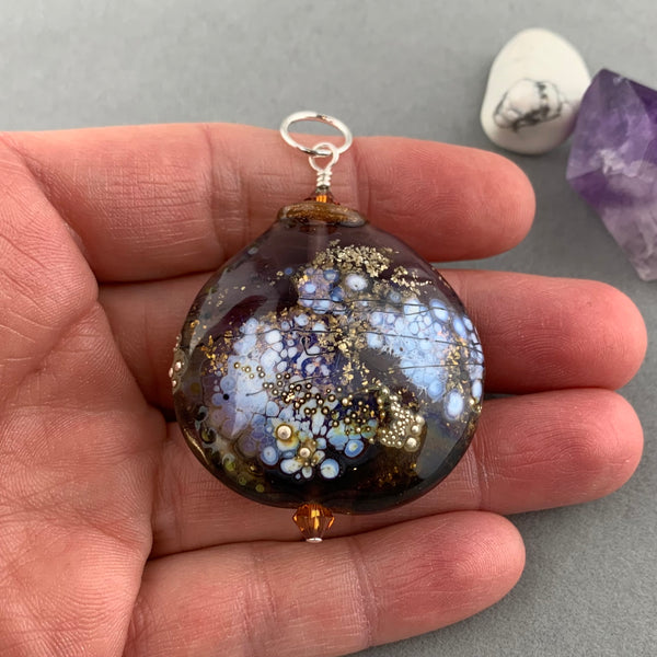 MILKY WAY II (LARGE) ~ HANDMADE GLASS PENDANT