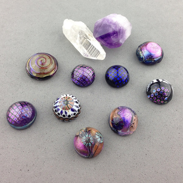 DEEP BLUE CHECKERS RING TOPPER