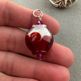MRS. CLAUSE ~ HANDMADE GLASS PENDANT