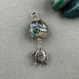 TURTLE CROSSING ~ HANDMADE GLASS PENDANT