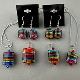 TARTAN XI ~ HANDMADE GLASS PENDANT