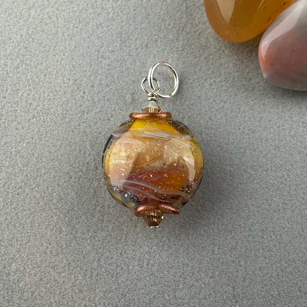 MARIPOSA III ~ HANDMADE GLASS PENDANT