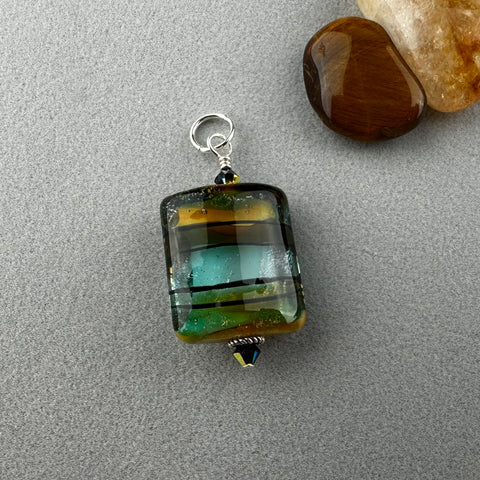 SURFS UP ~ HANDMADE GLASS PENDANT