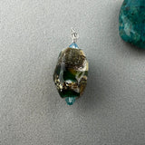 OCEAN GOLD DUST ~ HANDMADE GLASS PENDANT