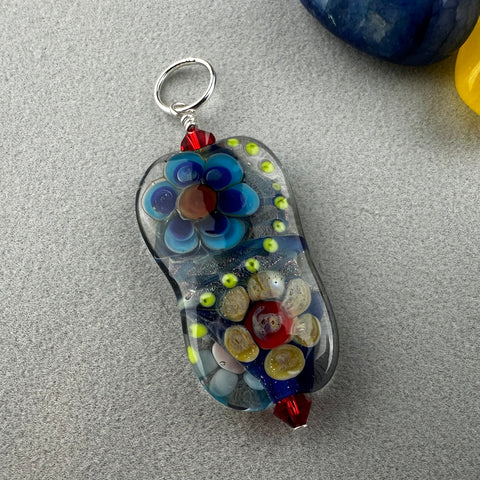 FAIRY GARDEN II ~ HANDMADE GLASS PENDANT