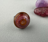 TARTAN III ~ HANDMADE GLASS RING TOPPER