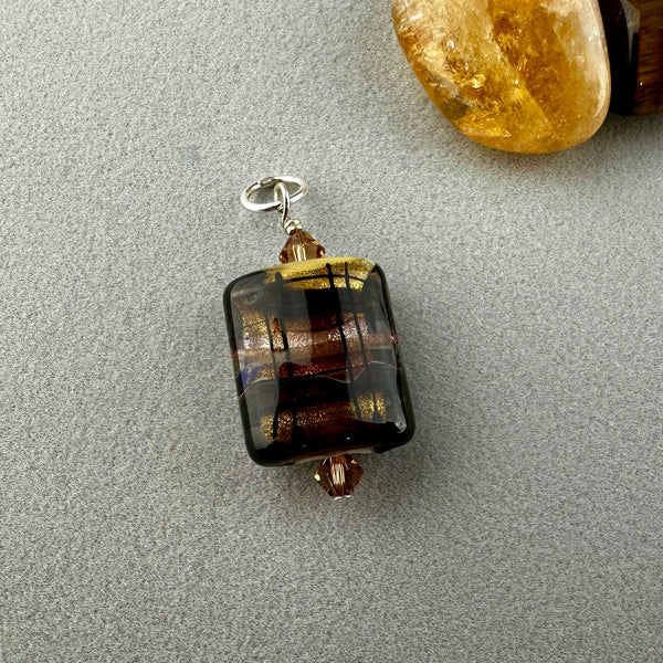 TARTAN VI ~ HANDMADE GLASS PENDANT