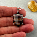 TARTAN XIII ~ HANDMADE GLASS PENDANT