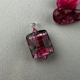 TARTAN IV ~ HANDMADE GLASS PENDANT
