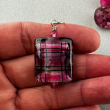 TARTAN IV ~ HANDMADE GLASS PENDANT