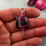 TARTAN XIV ~ HANDMADE GLASS PENDANT
