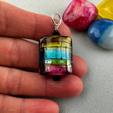 TARTAN ~ HANDMADE GLASS PENDANT