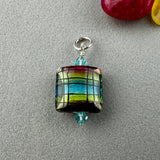 TARTAN II ~ HANDMADE GLASS PENDANT