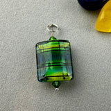 TARTAN IX ~ HANDMADE GLASS PENDANT