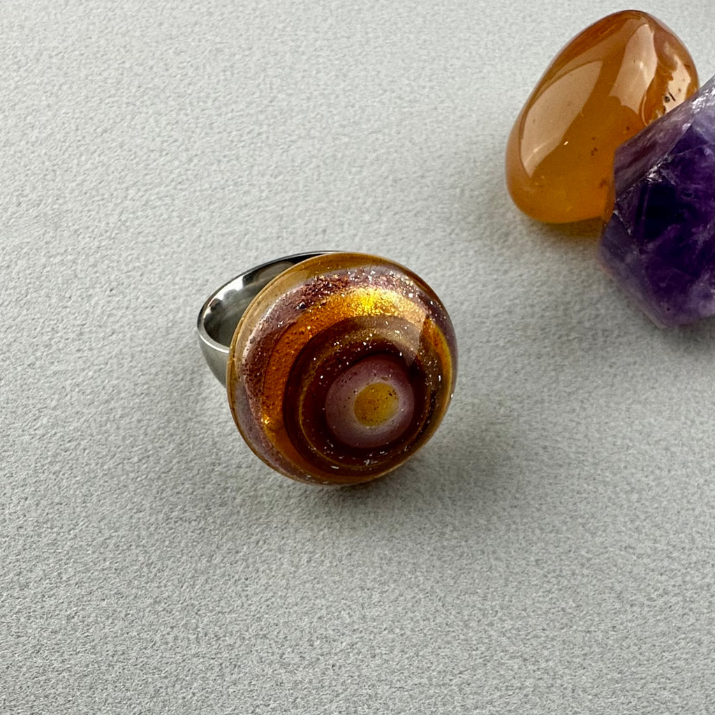 SOIREE ~ HANDMADE GLASS RING TOPPER