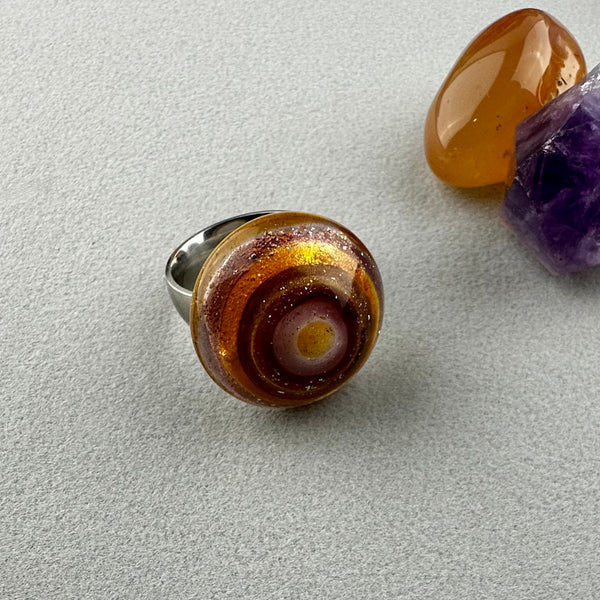 SOIREE ~ HANDMADE GLASS RING TOPPER