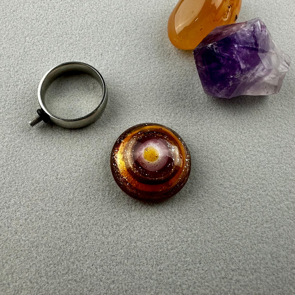 SOIREE ~ HANDMADE GLASS RING TOPPER