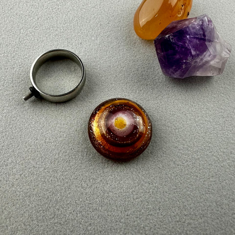 SOIREE ~ HANDMADE GLASS RING TOPPER