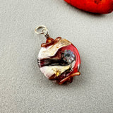 RED HOTS ~ HANDMADE GLASS PENDANT
