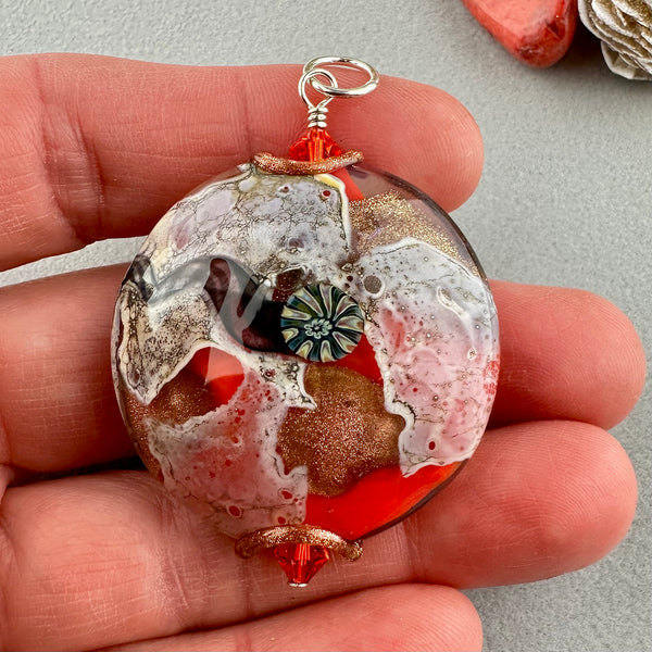 REVERE III (LARGE) ~ HANDMADE GLASS PENDANT