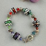PAINTBOX PARTY ~ HANDMADE GLASS BEAD BRACELET