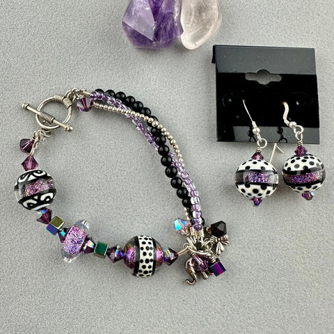 PURPLE PEOPLE EATER ~ TREASURE BRACELET