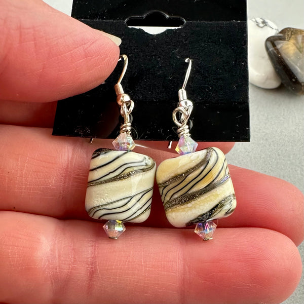 BAHATI ~ HANDMADE GLASS EARRINGS