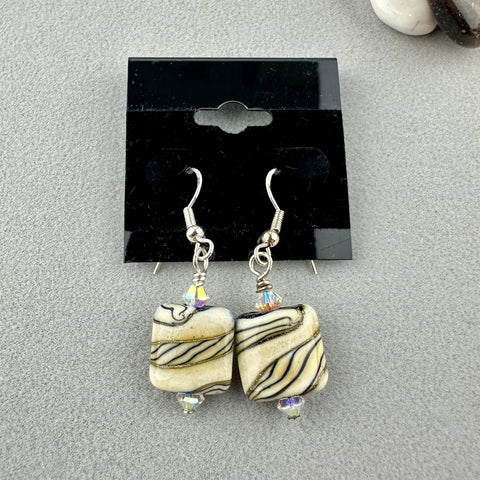 BAHATI II ~ HANDMADE GLASS EARRINGS