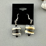 ZEBRA AVENUE ~ HANDMADE GLASS EARRINGS