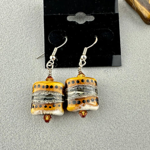 SAFARI ~ HANDMADE GLASS EARRINGS