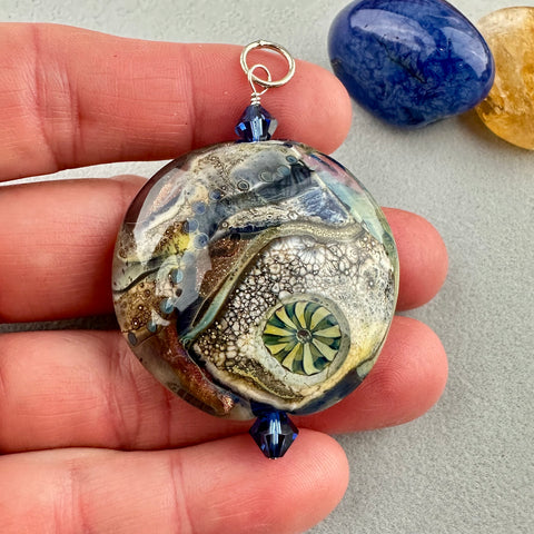 ATLAS (LARGE) ~ HANDMADE GLASS PENDANT