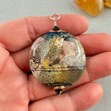 COPPER ECLIPSE ~ HANDMADE GLASS PENDANT