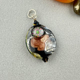 COPPER ECLIPSE ~ HANDMADE GLASS PENDANT