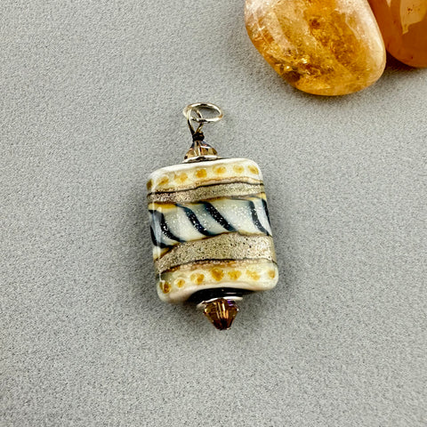 BAHATI V ~ HANDMADE GLASS PENDANT