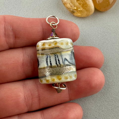 BAHATI V ~ HANDMADE GLASS PENDANT