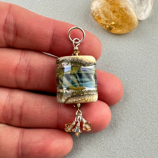 BAHATI IV ~ HANDMADE GLASS PENDANT