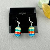 RAINBOW ROLO II ~ HANDMADE GLASS EARRINGS