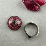 SUGAR PLUM ~ HANDMADE GLASS RING TOPPER