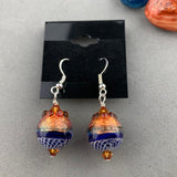 FIESTA II ~ HANDMADE GLASS BEAD EARRINGS