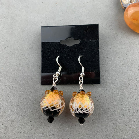 FIESTA ~ HANDMADE GLASS BEAD EARRINGS