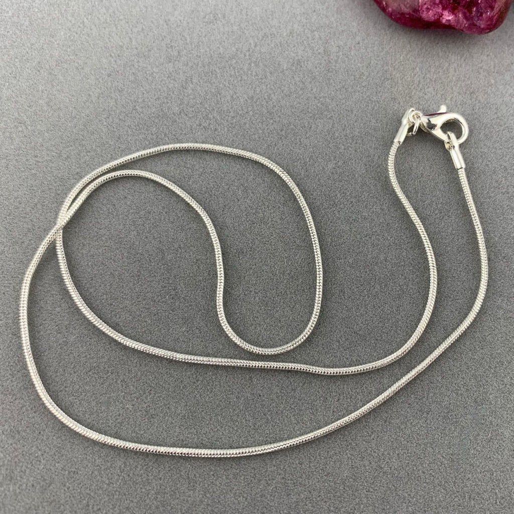 CHAIN ~ 18 INCH SILVER PLATED SNAKE CHAIN